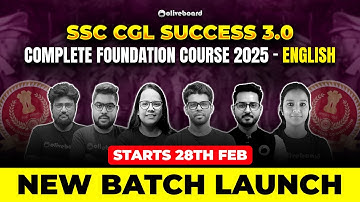 New Batch Launch | SSC CGL Success 3.0: Complete Foundation Course 2025 - English | Oliveboard