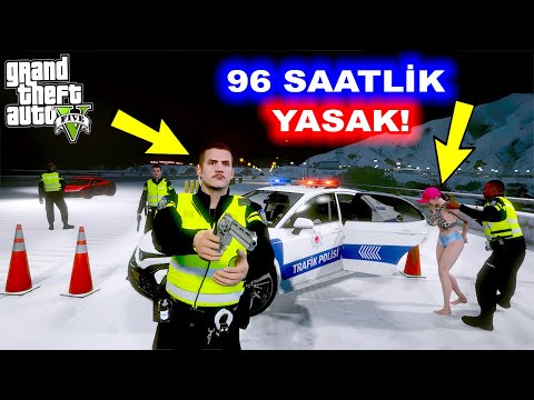 YILBAŞINDA 96 SAATLİK SOKAĞA ÇIKMA YASAĞI UYGULUYORUZ! - GTA 5 POLİS MODU