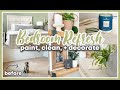 MASTER BEDROOM MAKEOVER 2022 | PAINT, CLEAN, + DECORATE WITH ME