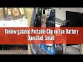 Review gaiatop Portable Clip on Fan Battery Operated, Small Powerful USB Desk Fan, 3 Speed Quiet Rec