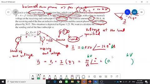 Lecture 2 : Tutorial#2  Computing sending voltage (real vs. per unit quantities)