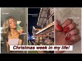 Week in my life of christmas 2022 nails college markets shopping party