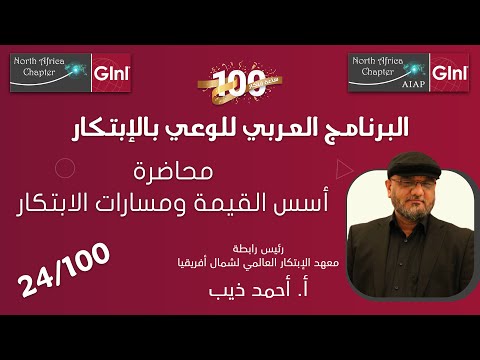 البرنامج العربي للوعي بالابتكار 12 أسس القيمة ومسارات الابتكار أ أحمد ذيب