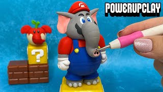 Making Elephant Mario from Super Mario Bros. Wonder  Polymer Clay