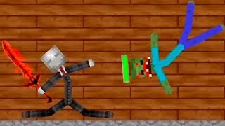 Stickman Warriors My Craft Online Slender Man Zombie Attack Walkthrough Part 4 / Android Gameplay HD screenshot 4