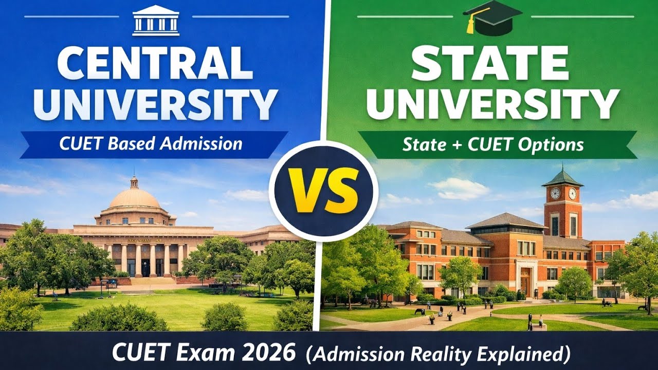 Central University vs State University | Complete Comparison for CUET, Admissions, Fees, Placement 