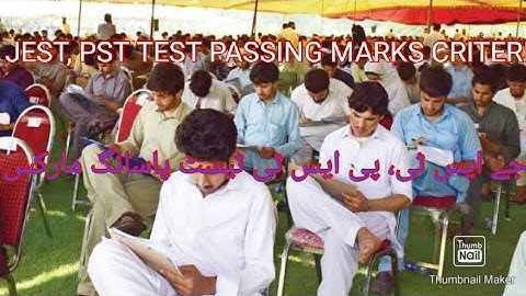 JEST, PST (BPS-14) test passing marks criteria | Information | JST PST JEST