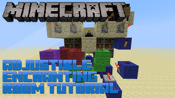 Minecraft: Fully Adjustable Enchanting Room Tutorial