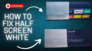How To Fix #Hisense #Smart Tv Half Screen #White #AUO Panel