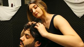 ASMR HEAD MASSAGE & SKIN SCRATCHING | Miss ECE