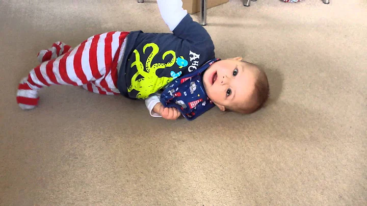 Oscar starting to crawl