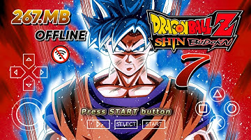 DRAGON BALL Z SHIN BUDOKAI 7 PPSSPP ISO MOD for Dragon Ball Z Shin Budokai 2 | Game DBZ PSP Gameplay