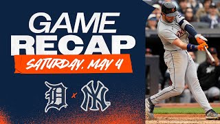 Tigers vs. Yankees Highlights | 5/4/24