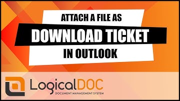 Attach a file as download ticket in Outlook