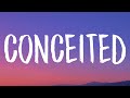 Flo Milli - Conceited (Lyrics) &quot;i want a pitcher with a baseball bat&quot;