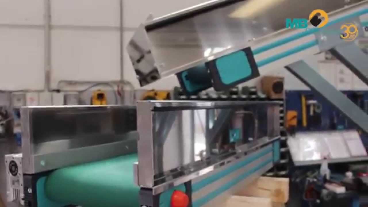MB Conveyors - Linea nastri trasportatori per pezzi metallici \\ Conveyor system for metallic pieces