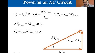 College Physics Lectures, Power and Resonance in AC Circuits