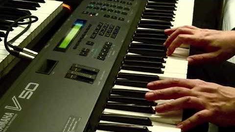 Yamaha V50 FM workstation demo presets - the first 50 sounds