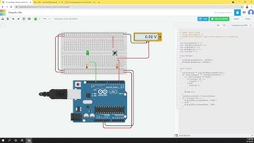 Tinkercad - Pushbutton Digital Input With Arduino