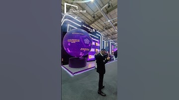 spherical LED screen exhibition set up，event service, exhibition support. #setup #eventservices