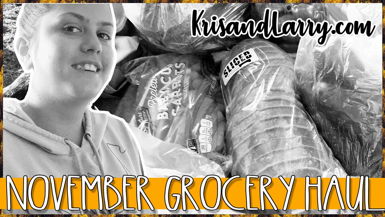 KrisandLarry - Grocery Haul for the first week in November with International menu. COLAB
