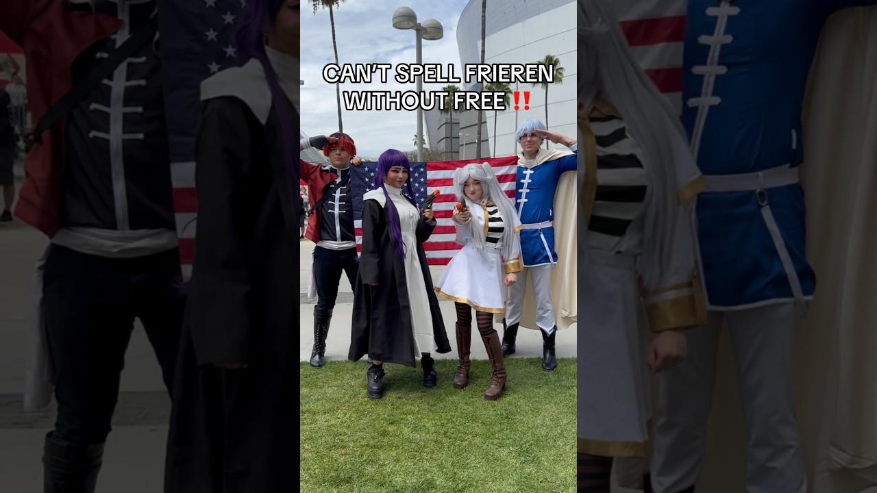 CANT SPELL FRIEREN WITHOUT FREE 🇺🇸 #anime #frieren #frierenbeyondjourneysend #animeexpo #4thofjuly