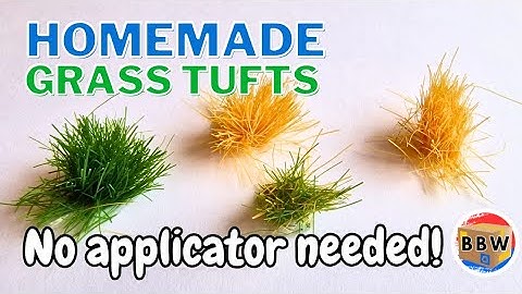 DIY Static Grass Tufts How to