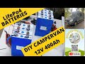 Building a Lithium LifePo4 400Ah 12v Battery Bank for my SelfBuild DIY Sprinter Campervan Conversion