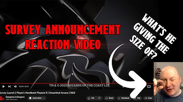 One Dnd Playtest 5 Survey video: My reaction