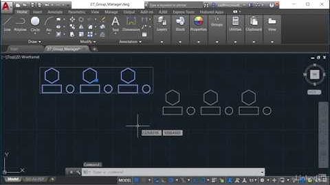 AutoCAD Tutorial - Using the Group Manager to Set Up Groups