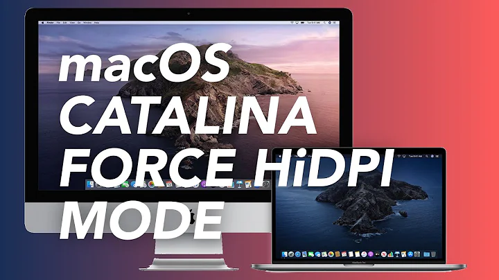 Enable macOS HiDPI Ultrawide Monitor in macOS Catalina