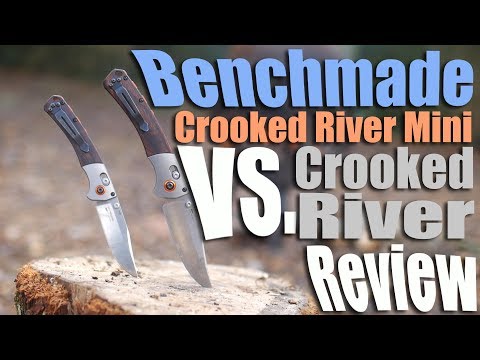 Benchmade Mini Crooked River vs full size Knife Review. Their best EDC blade yet?