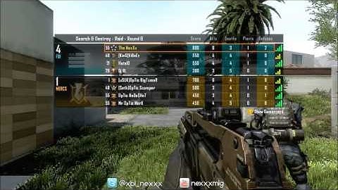 Black Ops 2 - 4v4 SnD Tournament Match vs OpTic - Raid