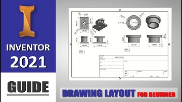 Inventor 2021 Drawing Layout Guide Basic Tutorial For Beginner