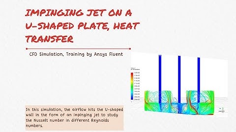 Impinging Jet on a U Shaped Plate Heat Transfer CFD Simulation