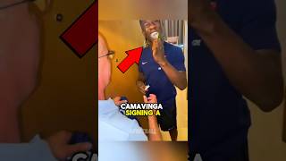 Camavinga signing a jersey while brushing his teeth 😂 #camavinga #realmadrid #france