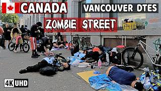 🇨🇦 【4K】 East Hastings St. Downtown Vancouver BC, Canada. Street Walk.