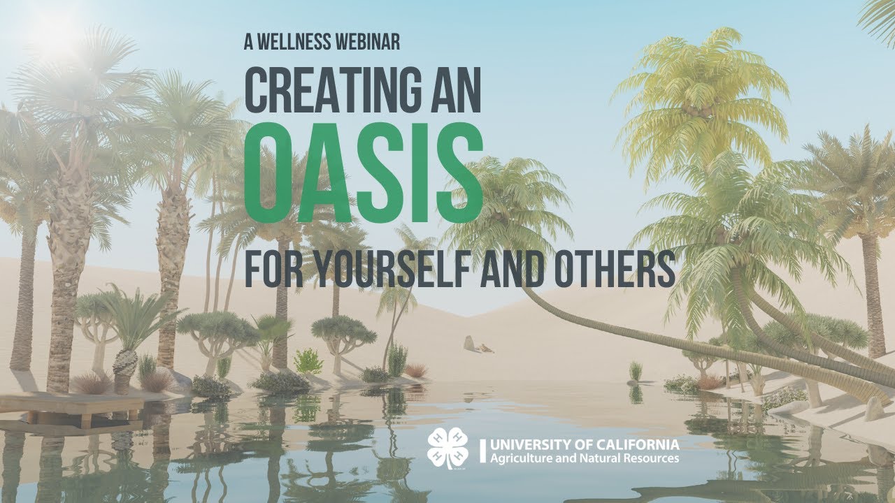 Creating an Oasis for Yourself and Others - YouTube