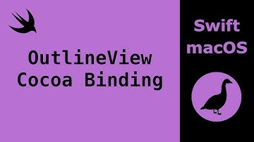 Swift macOS Tutorial: OutlineView (Tree Controller, Cocoa bindings, add and remove nodes)