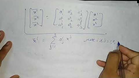 Notations Used in Tensors Part 2 for B.Sc 2nd year by Sapna Agarwal
