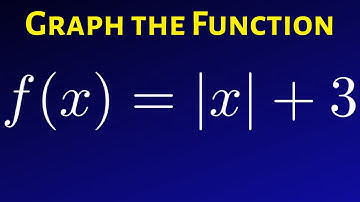 How to Graph an Absolute Value Function with a Vertical Translation
