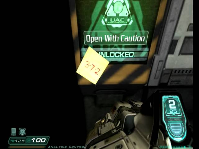 Doom 3 Locker 666 You Doom 3 Locker 666 You, Doom 3 Storage Locker 1 Code