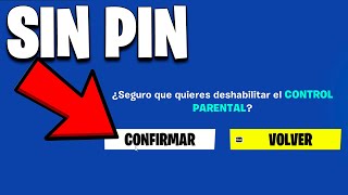 Como Desactivar el CONTROL PARENTAL Sin Saber el PIN en Fortnite 2023✅