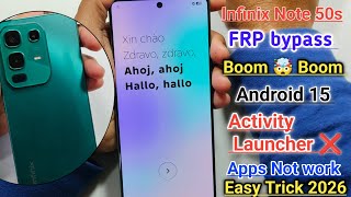 Infinix Note 50s Frp Bypass 2026  Infinix Note 50s Frp Unlock Android 15  Infinix Google Bypass 