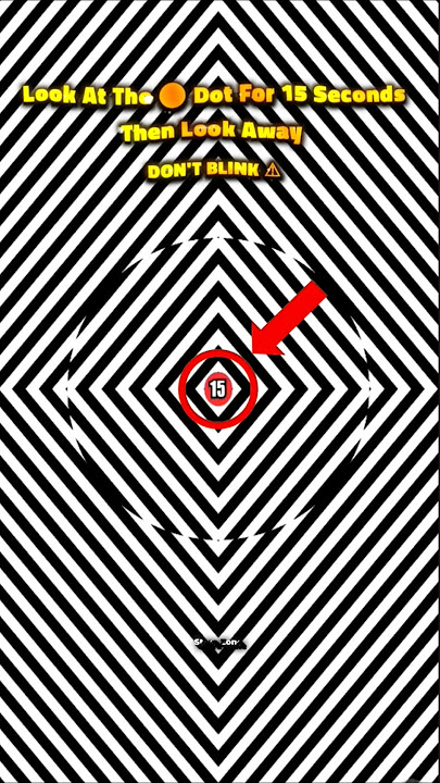 😵‍💫 OPTICAL ILLUSION ⚠️ Look At The Dot And Then Look Away! #shorts #shortsviral #short #illusions