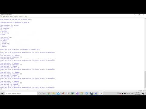 Simple Text Based Adventure Game