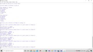 Simple Text Based Adventure Game