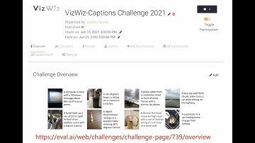 AI For Mankind TechTalk: VizWiz Visual Question Answering Algorithms to Assist People Who Are Blind.