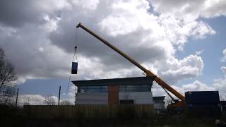 Bytemark data centre: First generator craned into position (silent)
