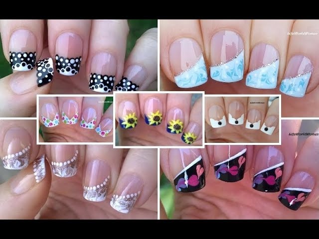 49 Cute Nail Art Design Ideas With Pretty & Creative Details : Holographic French  Nails